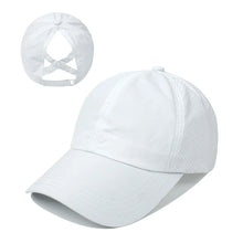 Load image into Gallery viewer, Ponytail Mesh Bucket Hat  Breathable, Sun Protection