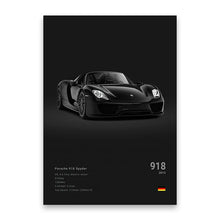 Load image into Gallery viewer, Famous Cars M5 918 GT3 Canvas Wall Art Print Poster G63 STO SLS Decorative Mural Modern Home Decor Birthday Gift Unframed