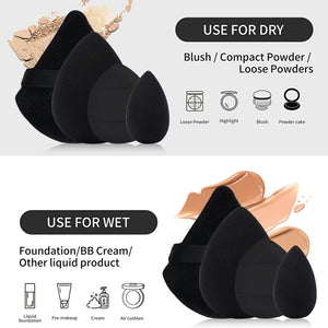 12pcs Makeup Puff Kit - Blending Sponge & Powder Puffs for Flawless Makeup