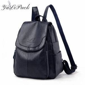 2023 Luxury Women's Backpack: High-Quality Leather, Fashionable School & Travel Bag