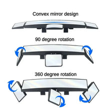 Load image into Gallery viewer, Adjustable Wide-view Rearview Mirror In The Car Wide Angle Panoramic Assisting Interior Clip On Convex Rear View Mirror For Car