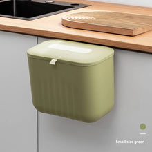 Load image into Gallery viewer, Trash Bin Without Punching Silicone Handle with Lid Two-way Opening Lid Wall-mounted PP Paper Basket Storage Tube Household Item