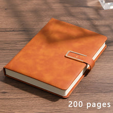Load image into Gallery viewer, Vintage A5 leather notebook with personalized soft cover - perfect for business meetings and college life