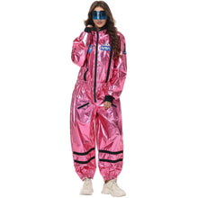 Load image into Gallery viewer, Silver Astronaut Costume Adult Spaceman Jumpsuit Space Suit Outfit for Women Men Cosplay Halloween Costumes 2024 New