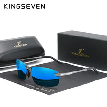 Load image into Gallery viewer, KingSeven Men&#39;s Polarized Sunglasses | Fashion Upgrade Rimless Driving Glasses