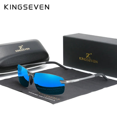KingSeven Men's Polarized Sunglasses | Fashion Upgrade Rimless Driving Glasses