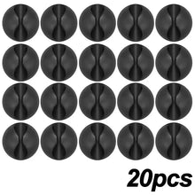 Load image into Gallery viewer, 5/50Pcs Cable Clip Winder Organizer Round Charger Cord Clips Desk Tidy Management Wire Adhesive Holder Clamp in Home Office Car