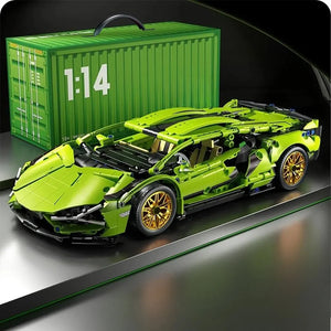 1280PCS Racing Sport Car Model – Mechanical Speed Supercar Building Blocks Toy for Kids & Adults