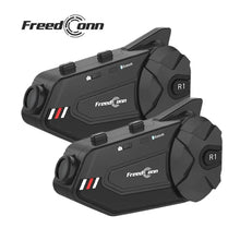 Load image into Gallery viewer, Freedconn R1 Plus Motorcycle Intercom Helmet Dash Cam Bluetooth Headsets Handsfree Communicator Video Record 1080P Interphone