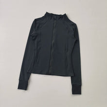 Load image into Gallery viewer, Women Sports Jacket Zip Fitness Yoga Shirt Workout Running Coats Warm Gym Long Sleeve Top Cardigan Slim Tight Jacket Activewear