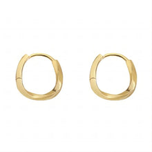 Load image into Gallery viewer, Mariasz Minimalist New Hot Sell Trendy Plated Gold Color Circle Earrings for Women Ear Hoop Earring Classic Jewelry