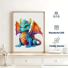 Load image into Gallery viewer, Wooden Dragon Puzzle - Irregular Shape, Colored Puzzle Gift Box for Adults &amp; Family