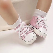 Load image into Gallery viewer, Meckior Baby Flash Canvas Sneakers - Infant Toddler Soft Sole Shoes