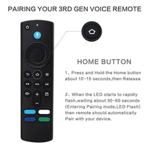 Load image into Gallery viewer, Replacement Bluetooth Voice Remote Control for Fire TV Stick 4K Max Lite Cube w/Alexa