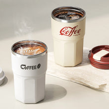Load image into Gallery viewer, WORTHBUY Coffee Mug With Lid&amp;Handle 304 Stainless Steel Tea Milk Coffee Cup Double Wall Insulated Anti Scalding Drinking Cup