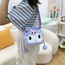 Load image into Gallery viewer, New Sanrio Plush Doll Bag - Cute Kuromi Crossbody Bag, Soft Jade Guigou Shoulder Bag