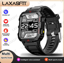 Load image into Gallery viewer, Outdoor Military Smartwatch – Bluetooth Calling, 1.73” LED Display, Sports &amp; Fitness Watch