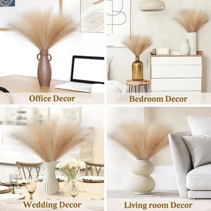 15/30pcs Artificial Pampas Grass Bouquet - Wedding, Home & Party Vase Decor