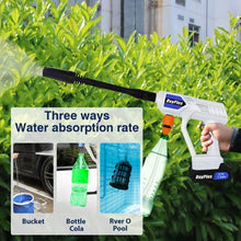 Load image into Gallery viewer, Rechargeable jet washer, portable high-pressure car wash, 6-in-1 nozzle, for garden, windows, cars and motorbikes