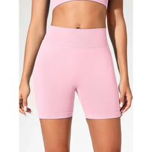 Load image into Gallery viewer, Summer High Waisted Yoga Shorts for Women Fashionable and Sexy Running Fitness Pants Solid Color Yoga Leggings Elastic Tights