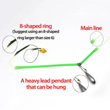 Load image into Gallery viewer, 6Pcs Fishing Anti Tangle Feeder Boom with Snaps Set Tackle Tools