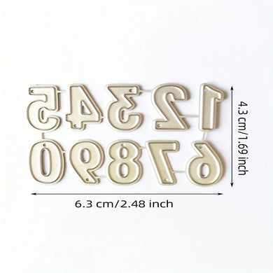 0-9 Numbers Metal Cutting Dies DIY Scrapbooking Card Making Crafts Stencils