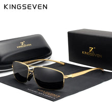 Load image into Gallery viewer, KINGSEVEN Polarized Square Sunglasses Retro Men Shades Outdoor Travel