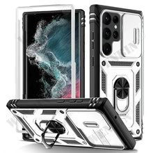 Load image into Gallery viewer, Case For Samsung S26 Ultra S25 S24 S23 Plus S25 FE A57 A56 A37 A36 A17 A16 5G Heavy Duty with Camera 360 Degree Kickstand Cover