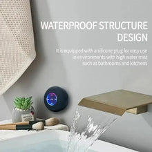 Load image into Gallery viewer, Mini Portable Bluetooth Audio IPX4 Waterproof Led Lights Bathroom Outdoor Large Suction Cup Can Be Adsorbed Wall Speaker