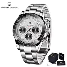 Load image into Gallery viewer, 40mm New V2 PAGANI DESIGN Men's Quartz Watches Sapphire Retro Chronograph Stainless Steel Waterproof Watch Men Relogio Masculino