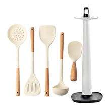 Load image into Gallery viewer, NEW Silicone Spatula Non Stick Pan Wooden Handle Silicone Vegetable Heat-resistant Silicone Cooking Spatula Spoon Kitchen tool