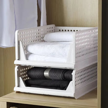 Load image into Gallery viewer, Voltsify Set of 4 Stackable PP Pull-Out Wardrobe Organiser Drawers