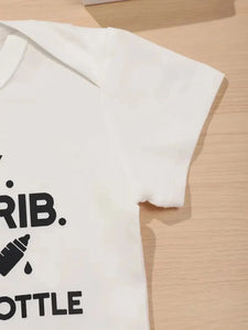 Funny Baby Onesie - "Party My Crib 2AM" - Cute Infant Romper - Perfect Baby Shower Gift