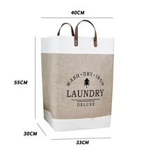 Load image into Gallery viewer, 1Pc Large Capacity Laundry Basket Dirty Clothes Basket Fabric Laundry Basket Folding Storage Basket Household Storage Box
