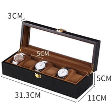 Load image into Gallery viewer, Wooden Watch Box 1/2/3/5/6/10/12 Slot Watch Gift Box Watch Storage Travel Case Organizer Men Jewellery Box Piano-bake-paint
