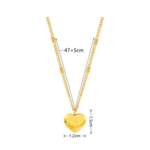 Load image into Gallery viewer, Gold Collarbone Chain! Peach Heart, Gift, Minimalist