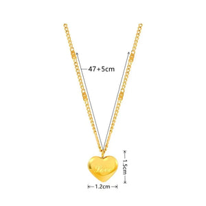 Gold Collarbone Chain! Peach Heart, Gift, Minimalist