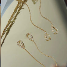 Load image into Gallery viewer, Exquisite Drop Ear Line Long Hanging Earrings For Women Zircon Crystal Bee Butterfly Flower Piercing Earing Accessories Jewelry