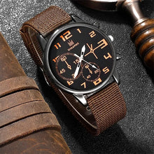 Load image into Gallery viewer, 4Pcs Luxury Men&#39;s Black Sports Watch Set Big Dial Leather Band Business Quartz