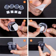 Load image into Gallery viewer, 10PCS Transparent Anti-Collision Corner Guard - Child Safety Protector for Table Corners