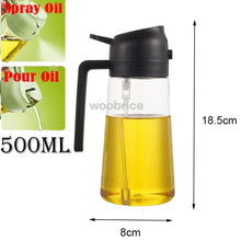 Load image into Gallery viewer, 2 in1 Plastic Kitchen Barbecue Cooking Oil Spray Bottle Olive Oil Dispenser Oil Jar Baking Vinegar Soy Sauce Spray Container