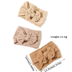 3Pcs/Set Baby Headband Bowknot Hair Bands Girls Toddler Kids Hair Accessories