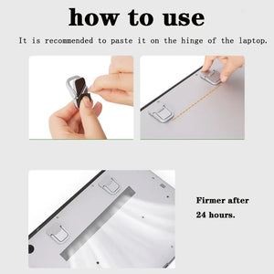 Invisible Laptop Stand (Self-Adhesive, Ergonomic, Zinc Alloy)