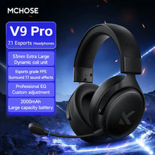 Load image into Gallery viewer, Original MCHOSE V9 PRO Music Esports Gaming Headphones 3-mode Wireless Noise Reduction Mic Customized Head-mounted