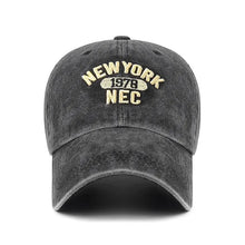 Load image into Gallery viewer, Baseball Cap Korean Washed Cotton Soft Top Hat Four Seasons Men's And Women's Embroidered American Letter Cap