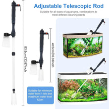 Load image into Gallery viewer, Aquarium Electric Cleaning Vacuum Water Filter Siphon Vacuum Cleaner Fish Tank Water Changer Gravel Cleaner Pump Water Filters
