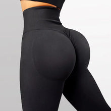 Load image into Gallery viewer, Women's High Waisted Solid Yoga Pants Butt Lifting Tummy Control 4-Way Stretch Workout Fitness Running Leggings Breathable wear