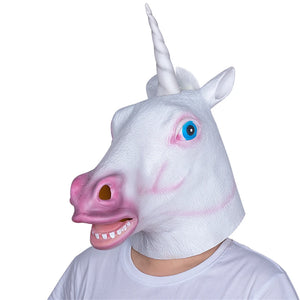 Funny Animal Head Mask - Unicorn, Horse, Eagle, Dove, Halloween Party Cosplay Latex!