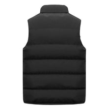 Load image into Gallery viewer, Men’s Warm Vest Jacket – Waterproof Sleeveless Winter Coat with Zipper &amp; Stand-up Collar