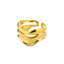 Load image into Gallery viewer, 316L Stainless Steel Rings for Women Gold Color Never Fade Luxury Classic rings wedding couple rings Jewelry Free Shipping